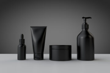 mens skincare bottles