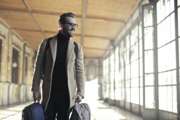 businessman at airport