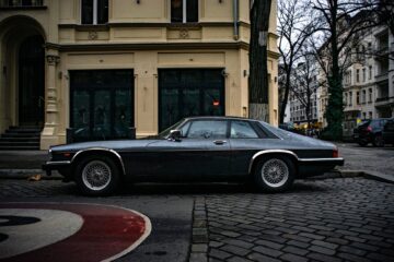 shiny car parked on the street